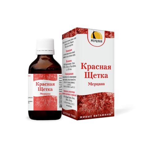 Фото Красная Щетка Мерцана, капли, 50 мл