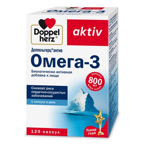 Фото Доппельгерц Актив Омега-3, капсулы, 120 шт.