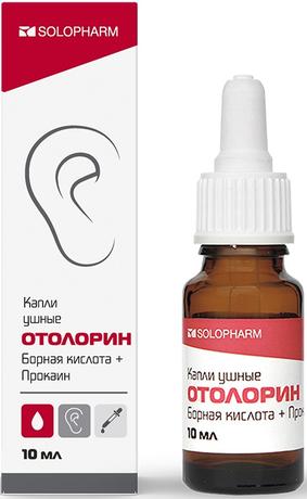 Фото Отолорин, капли ушные 10 мл