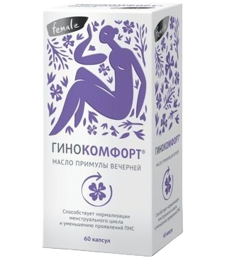 Фото Гинокомфорт, масло примулы вечерней, капсулы, 60 шт.