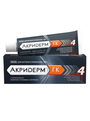 Фото Акридерм ГК, мазь 30 г