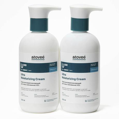 Фото Atovee Ultra, крем увлажняющий (мочевина 10%), 300 мл