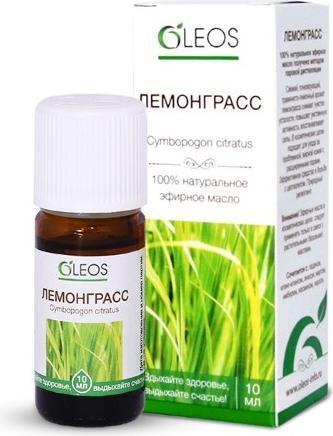 Фото Oleos, масло эфирное Лемонграсс, 10 мл