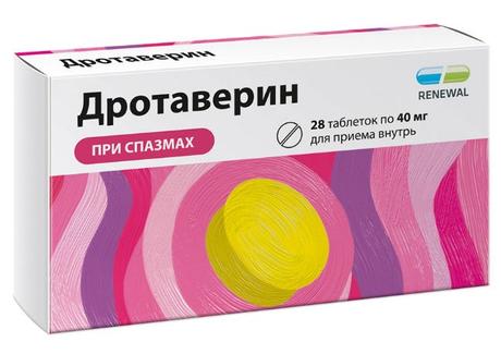 Фото Дротаверин, таблетки 40 мг, 28 шт.