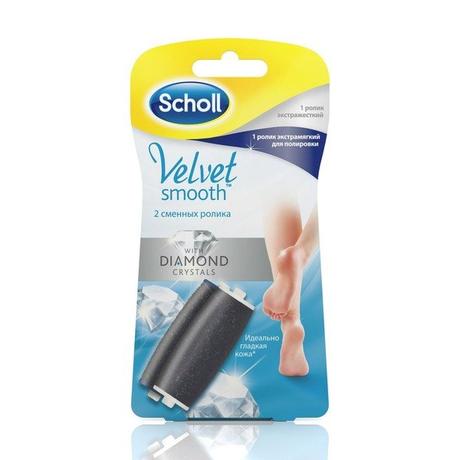 Фото Scholl Velvet Smooth Насадки Роликовые Сменные Экстражесткий+Экстрамягкий Насадка   №2