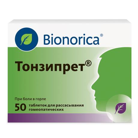 Фото Тонзипрет, таблетки для рассасывания гомеопатические, 50 шт.