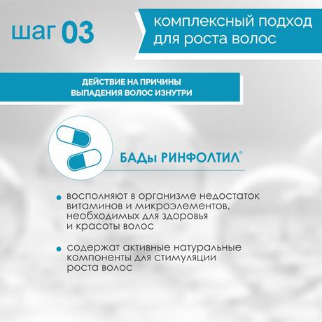 Фото  Ринфолтил Про шампунь против выпадения и для роста волос для жирных волос 200 мл, 1 шт.