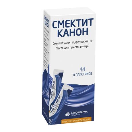 Фото Смектит Канон, паста для приема внутрь 3 г, 8 шт.