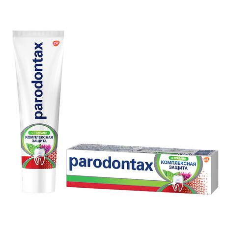 Фото Зубная паста Parodontax Комплексная Защита с Травами от воспаления и кровоточивости десен с фтором, 75 мл