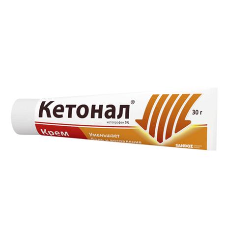 Фото Кетонал, крем 5%, 30 г
