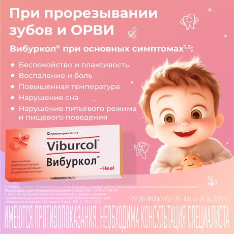Фото Вибуркол, суппозитории ректальные, 12 шт.