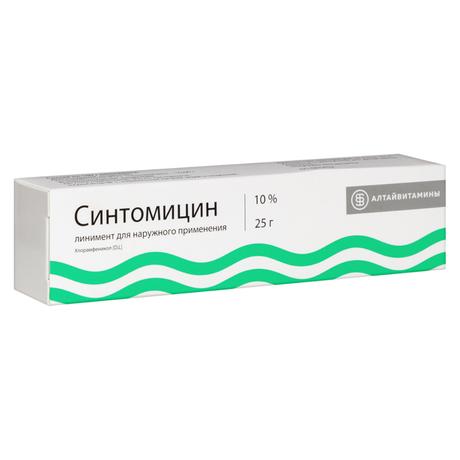 Фото Синтомицин, линимент 10% (Алтайвитамины), 25 г