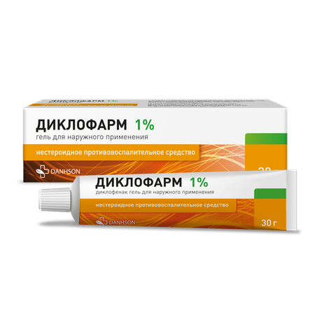 Фото Диклофарм, гель для наружного применения 1 %, 30 г