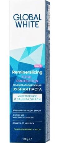 Фото Global White, зубная паста реминерализирущая, 100 г