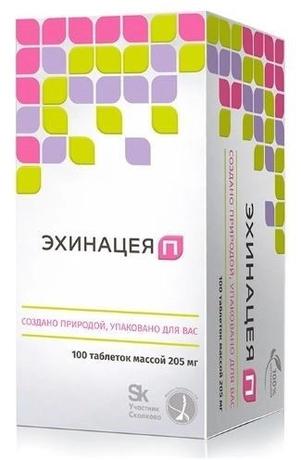 Фото Эхинацея П, таблетки в пленочной оболочке 205 мг, 100 шт.