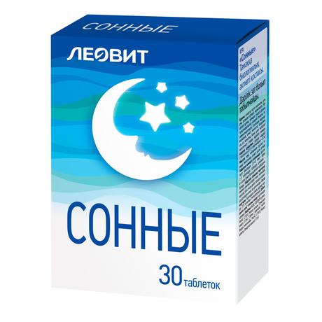 Фото Леовит БАД Сонные, таблетки 0.55 г, 30 шт.