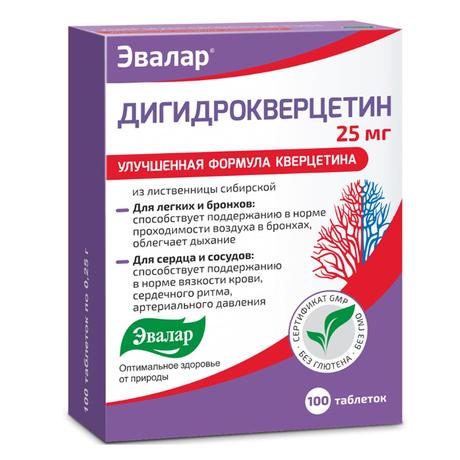Фото Дигидрокверцетин, таблетки, 100 шт.