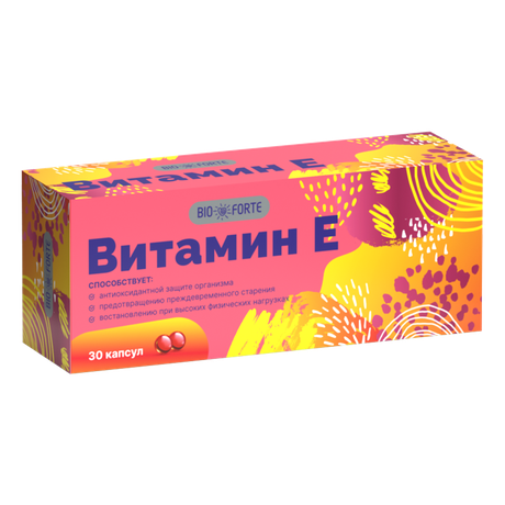 Фото Витамин Е BioForte, капсулы 350 мг, 30 шт.