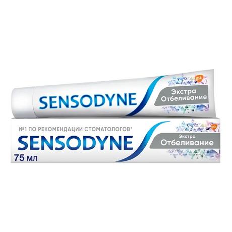 Фото Зубная паста Sensodyne Экстра Отбеливание для чувствительных зубов с фтором, 75 мл