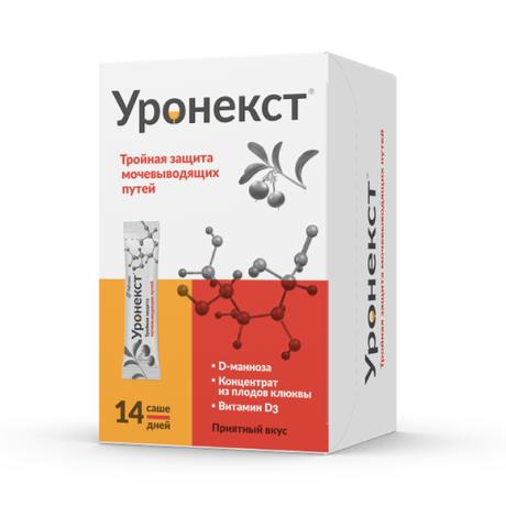 Фото Уронекст, порошок, саше 2,6 г, 14 шт.