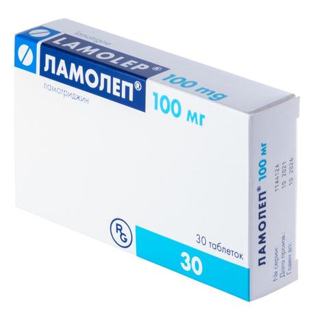 Фото Ламолеп, таблетки 100 мг, 30 шт.