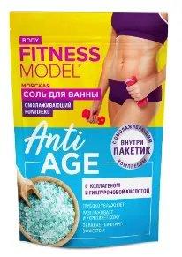 Фото Fitness Model набор (соль для ванны морская Anti-Age+омолаживающий комплекс) соль для ванны 530 г №1