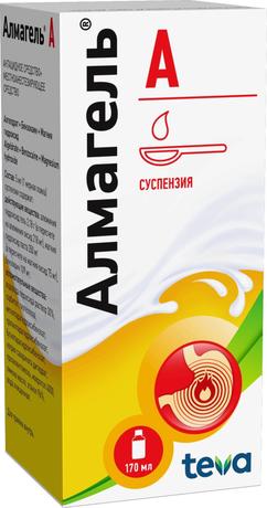 Фото Алмагель А, суспензия 170 мл