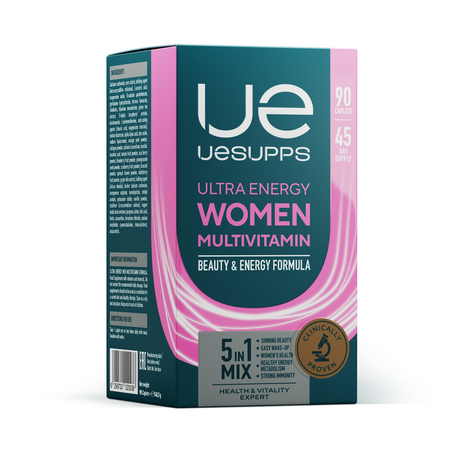 Фото UESUPPS Ультра Энерджи Вимен Мультивитамин Формула, таблетки, 90 шт.