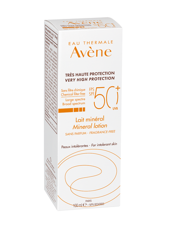 Фото Avene солнцезащитное молочко с минеральным экраном SPF50+, 100 мл
