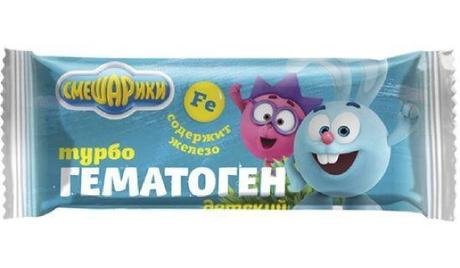 Фото Турбогематоген детский Смешарики, 35 г