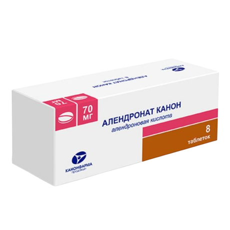 Фото Алендронат Канон, таблетки 70 мг, 8 шт.