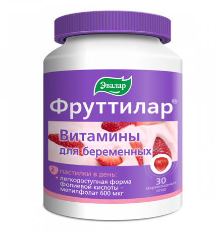 Фото ФРУТТИЛАР витамины для беременных, пастилки жевательные, 30 шт.