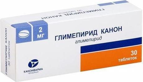 Фото Глимепирид Канон, таблетки 2 мг, 30 шт.