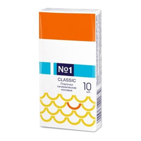Фото Носовые платочки bella №1 Classic двухслойные, 10х10 шт.