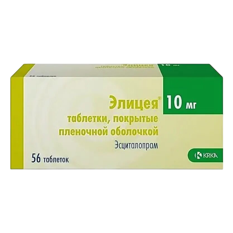 Фото Элицея таблетки, покрытые пленочной оболочкой 10 мг, 56 шт.