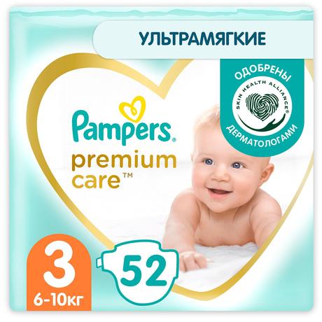 Фото Подгузники для детей Памперс Premium Care Midi (6-10 кг), 52 шт.