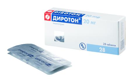 Фото Диротон, таблетки 20 мг, 28 шт.