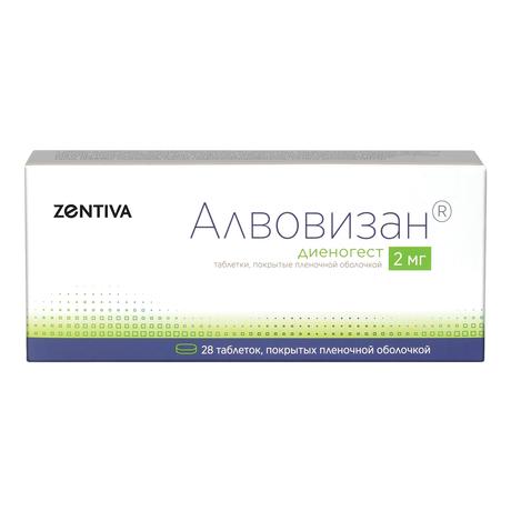 Фото Алвовизан, таблетки покрыт. плен. об. 2 мг, 28 шт.