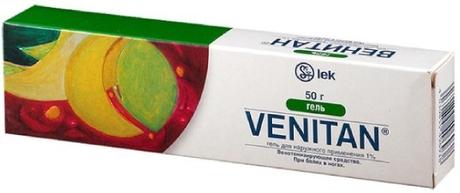 Фото Венитан, гель 1%, 50 г