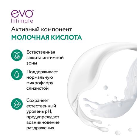 Фото EVO Intimate, мыло жидкое для интимной гигиены, для чувствительной кожи 200 мл, 1 шт.