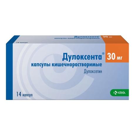 Фото Дулоксента, капсулы кишечнорастворимые 30 мг, 14 шт.