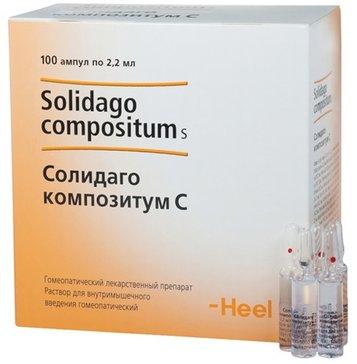 Фото Солидаго Композитум С, раствор для в/м введения, ампулы 2,2 мл, 100 шт.