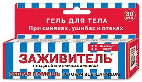 Фото Заживитель, гель для тела с бадягой, 30 мл