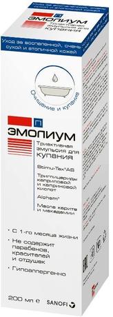 Фото Эмолиум П, эмульсия триактивная для купания, 200 мл