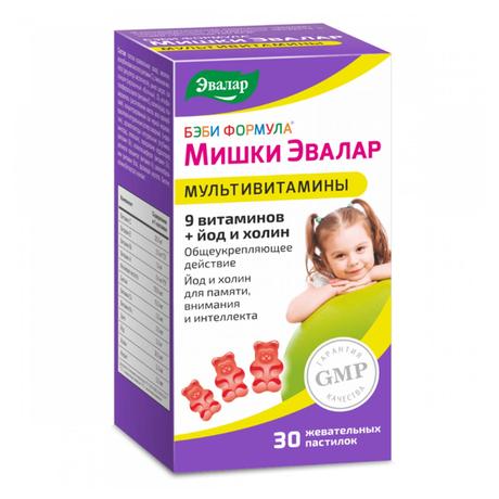 Фото Бэби Формула Мишки Мультивитамины, жевательные пастилки, 30 шт.