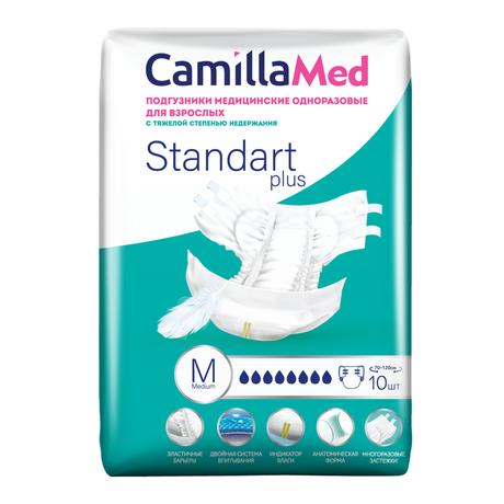 Фото Подгузники для взрослых CamillaMed Standart+ р. М, 10 шт.