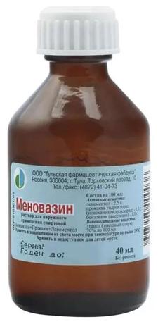 Фото Меновазин, 40 мл