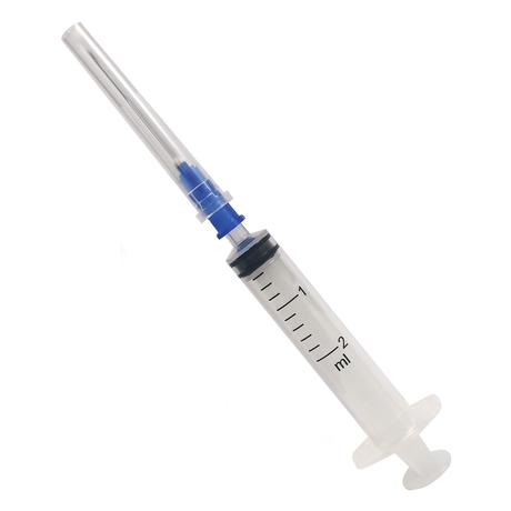 Фото Шприц одноразовый стерильный 3-х компонентный Луер 2 мл с иглой 23G (0,6х 30мм), 10 шт.