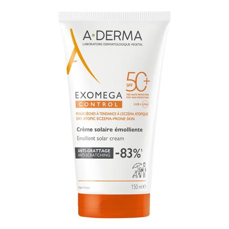 Фото А-Дерма (A-Derma) Exomega Control крем-эмолент солнцезащитный смягчающий SPF50+, 150 мл