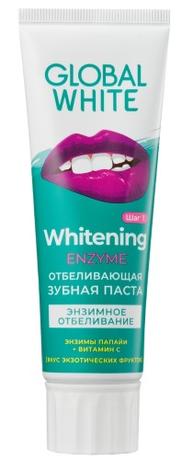Фото Global White, зубная паста Энзимное отбеливание, 100 г